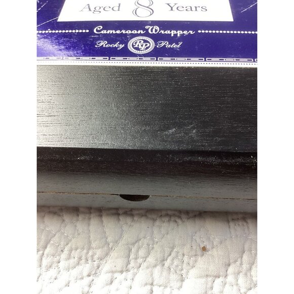 Rocky Patel Vintage Series 2003 Aged 8 Years Cigar Box Black Wooden - Picture 6 of 6